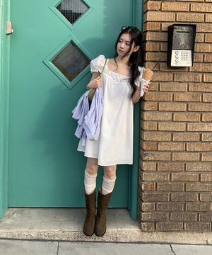 아인 미니 드레스_아이보리