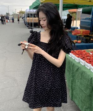 아인 미니 드레스_플로럴