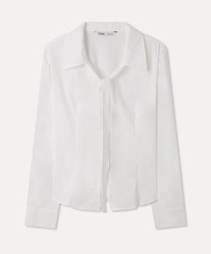 V넥 슬림핏 타이 셔츠_MIWYWG309G