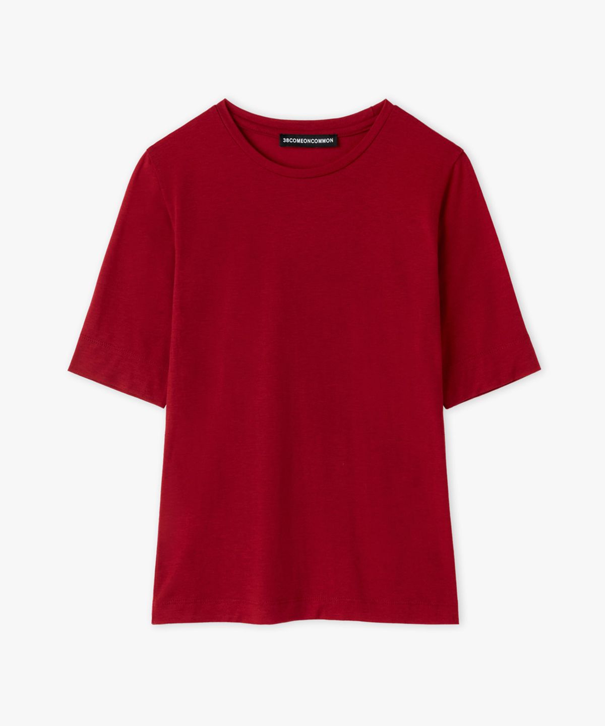 38컴온커먼(38COMEONCOMMON) Slim Half T-Shirt (Red)