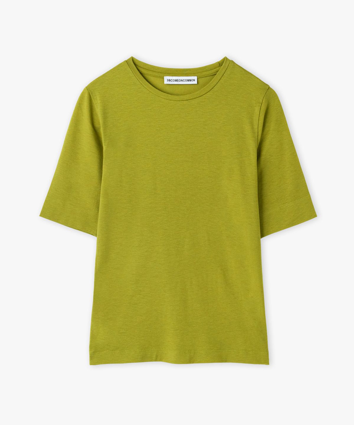 38컴온커먼(38COMEONCOMMON) Slim Half T-Shirt (Olive)