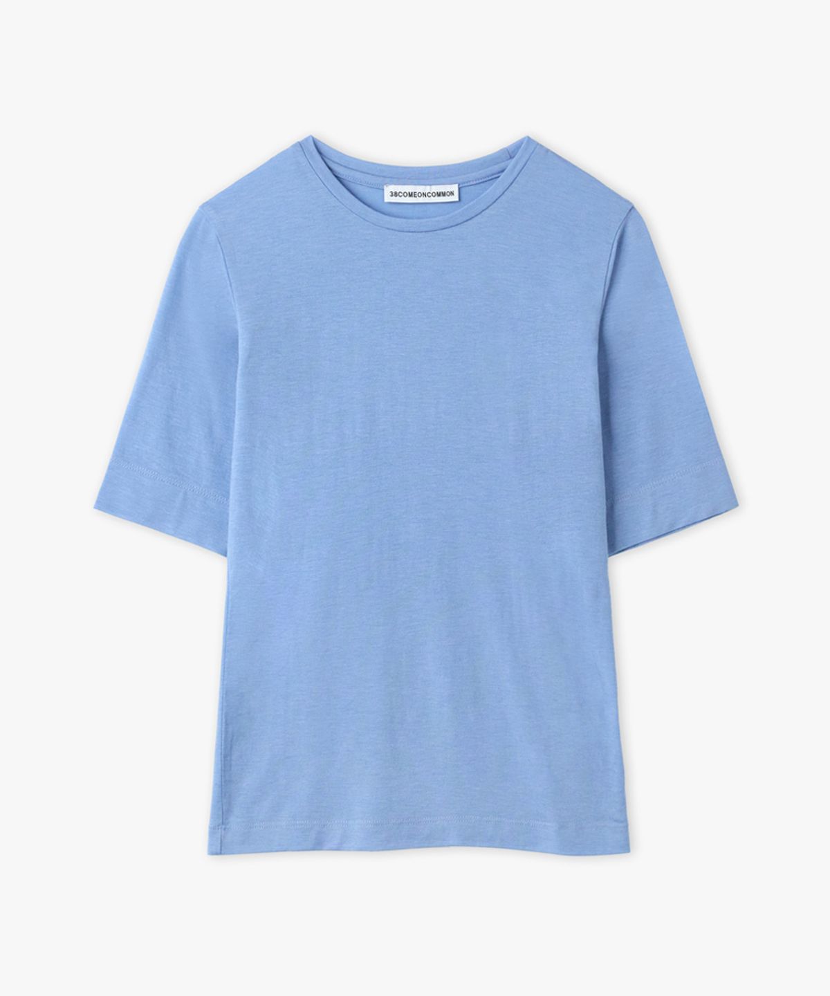 38컴온커먼(38COMEONCOMMON) Slim Half T-Shirt (Sky Blue)