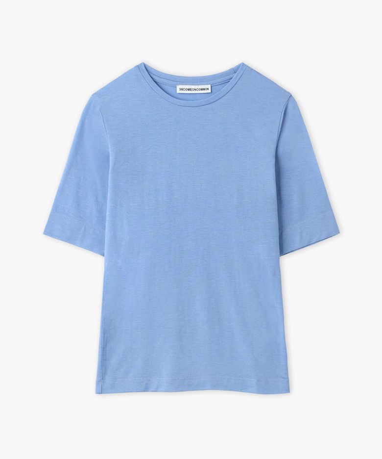 Slim Half T-Shirt (Sky Blue)