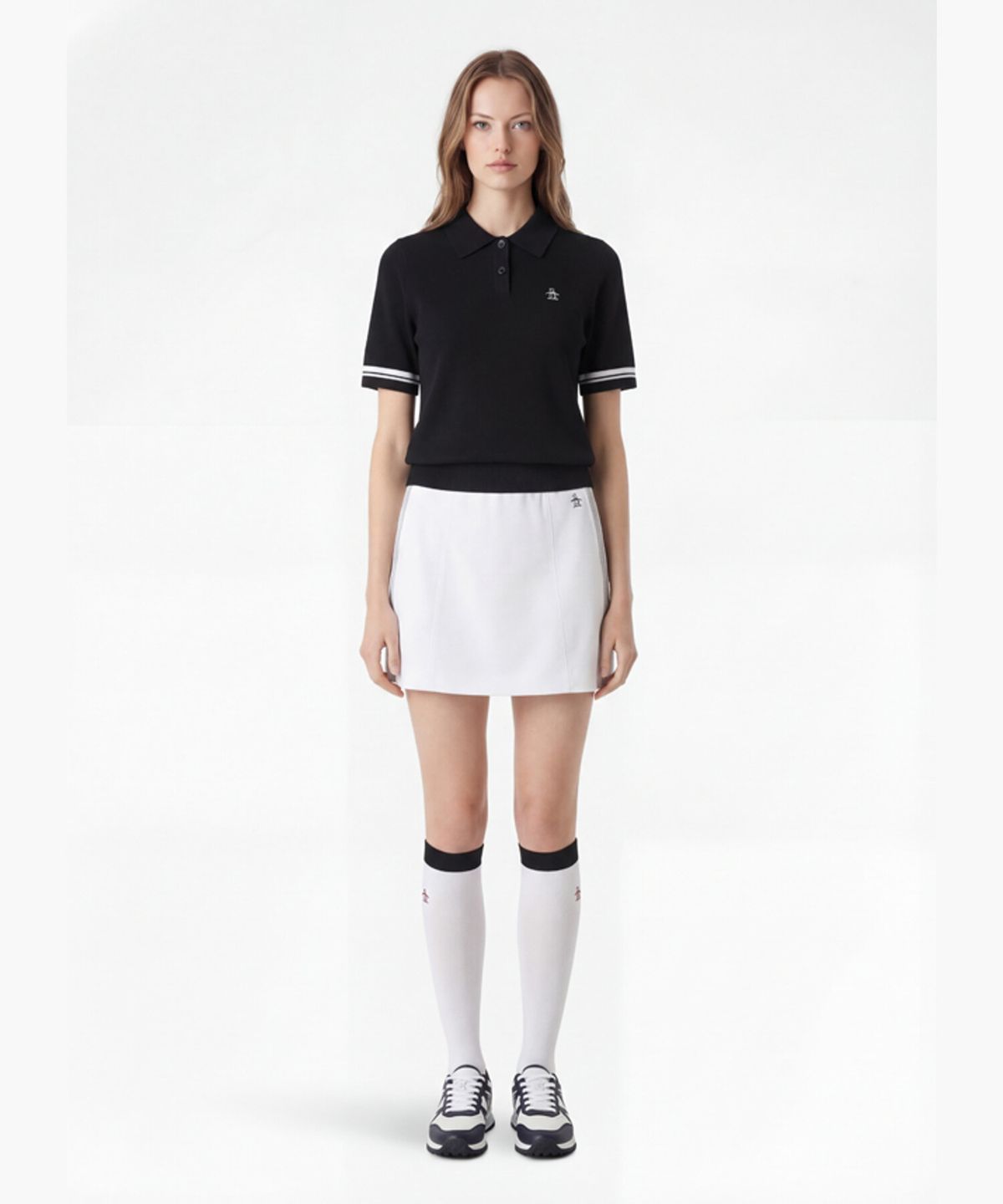 먼싱웨어(MUNSINGWEAR) 여성 사이드 포인트 스커트 화이트 MR122LSK32