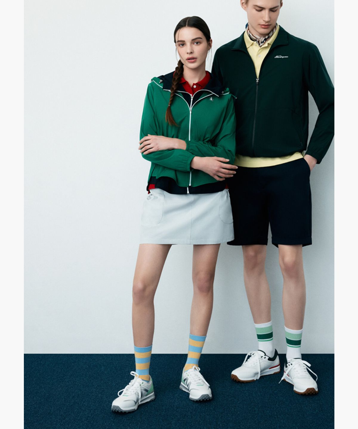 먼싱웨어(MUNSINGWEAR) 여성 아웃포켓 스커트 라이트그레이 MR122LSK31