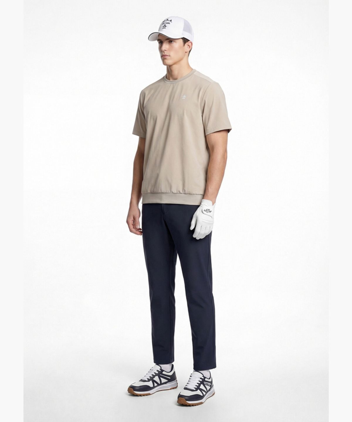 먼싱웨어(MUNSINGWEAR) 남성 경량 이중직 팬츠 다크네이비 MR121MPT35