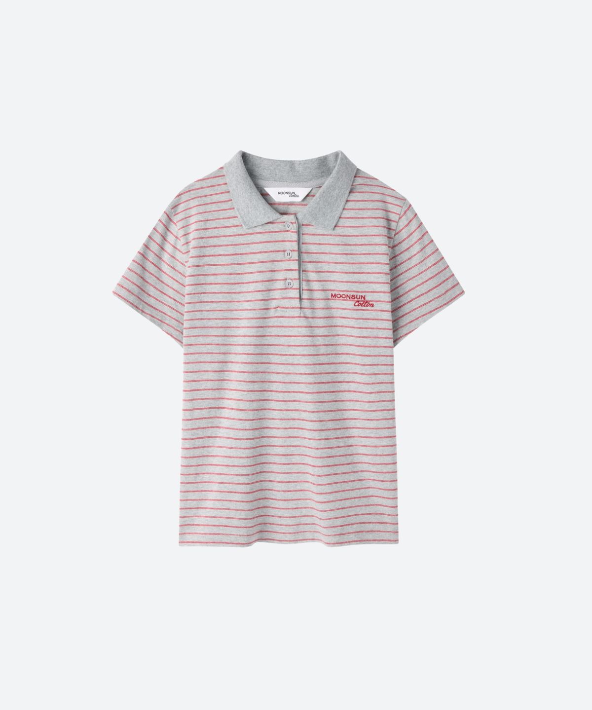 문선 아카이브(MOONSUN ARCHIVE) M.C Classic Stripe Baby PK Tee / GRAY