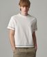 UNISEX, Stud Line Half T-Shirt / WHITE