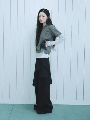 플레어 스커트 팬츠(블랙)