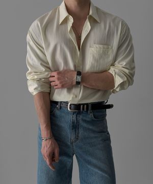 플루이드 셔츠 [아이보리]