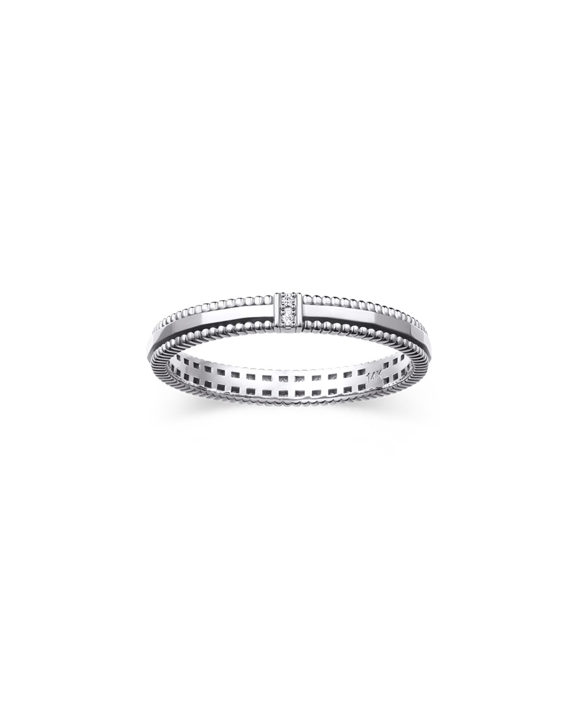 스톤헨지(STONEHENGE) 웨딩 14K 화이트골드 커플링 SA26A68S