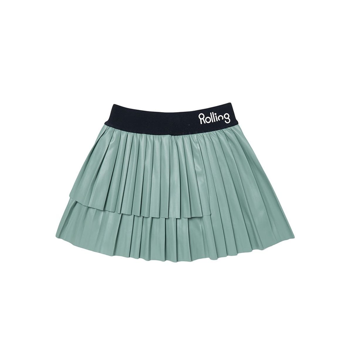 롤링롤라이(ROLLINGROLLEYE) 롤롤 뉴 엣지 레더스커트 올리브그린