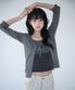 3/4 LACE KNIT CARDIGAN CHARCOAL