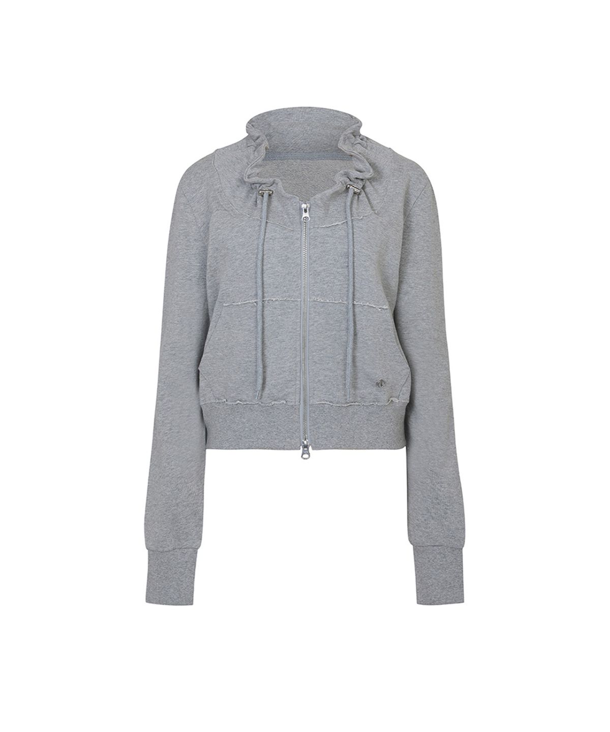 페인오어플레져(PAINORPLEASURE) BLOOM ZIP-UP JACKET melange grey