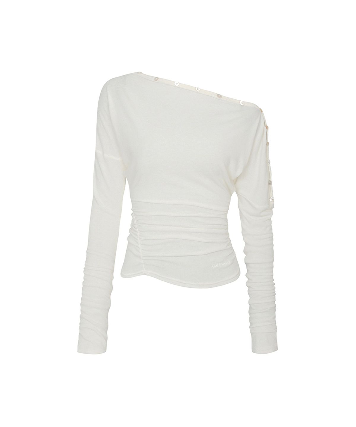 페인오어플레져(PAINORPLEASURE) JENNIE BUTTONED TOP ivory