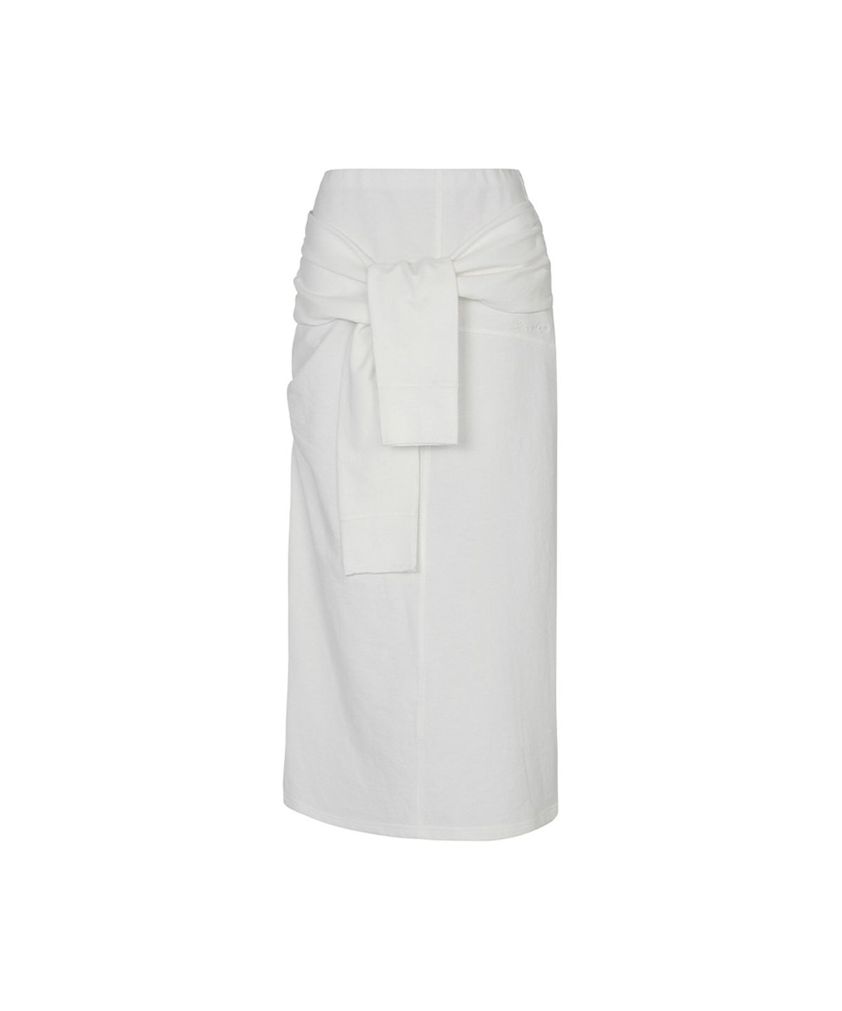 페인오어플레져(PAINORPLEASURE) TIED LONG SKIRT white