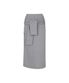TIED LONG SKIRT melange grey