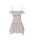 PETAL RUFFLE DRESS pink