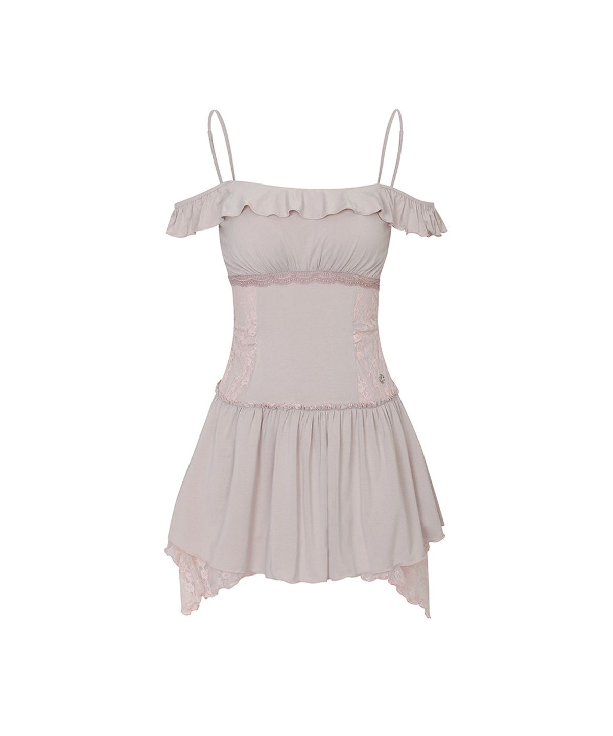 페인오어플레져(PAINORPLEASURE) PETAL RUFFLE DRESS pink