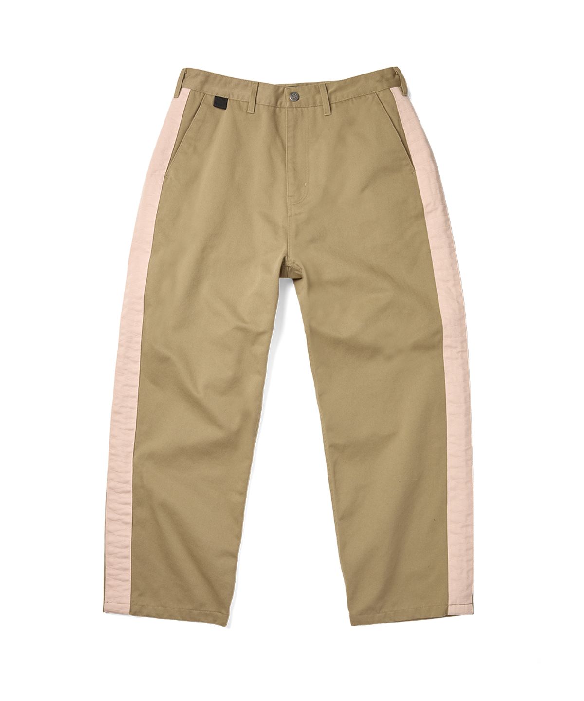 예스아이씨(YESEYESEE) Side Stripe Work Pants Beige