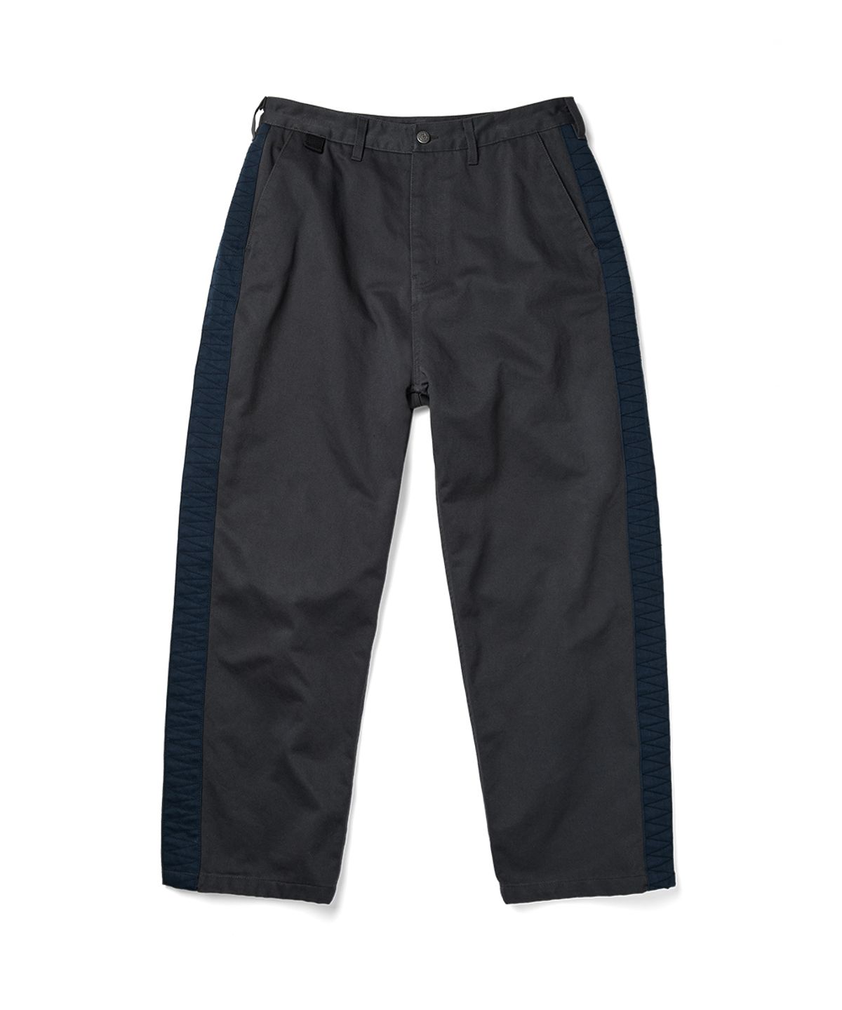 예스아이씨(YESEYESEE) Side Stripe Work Pants Charcoal