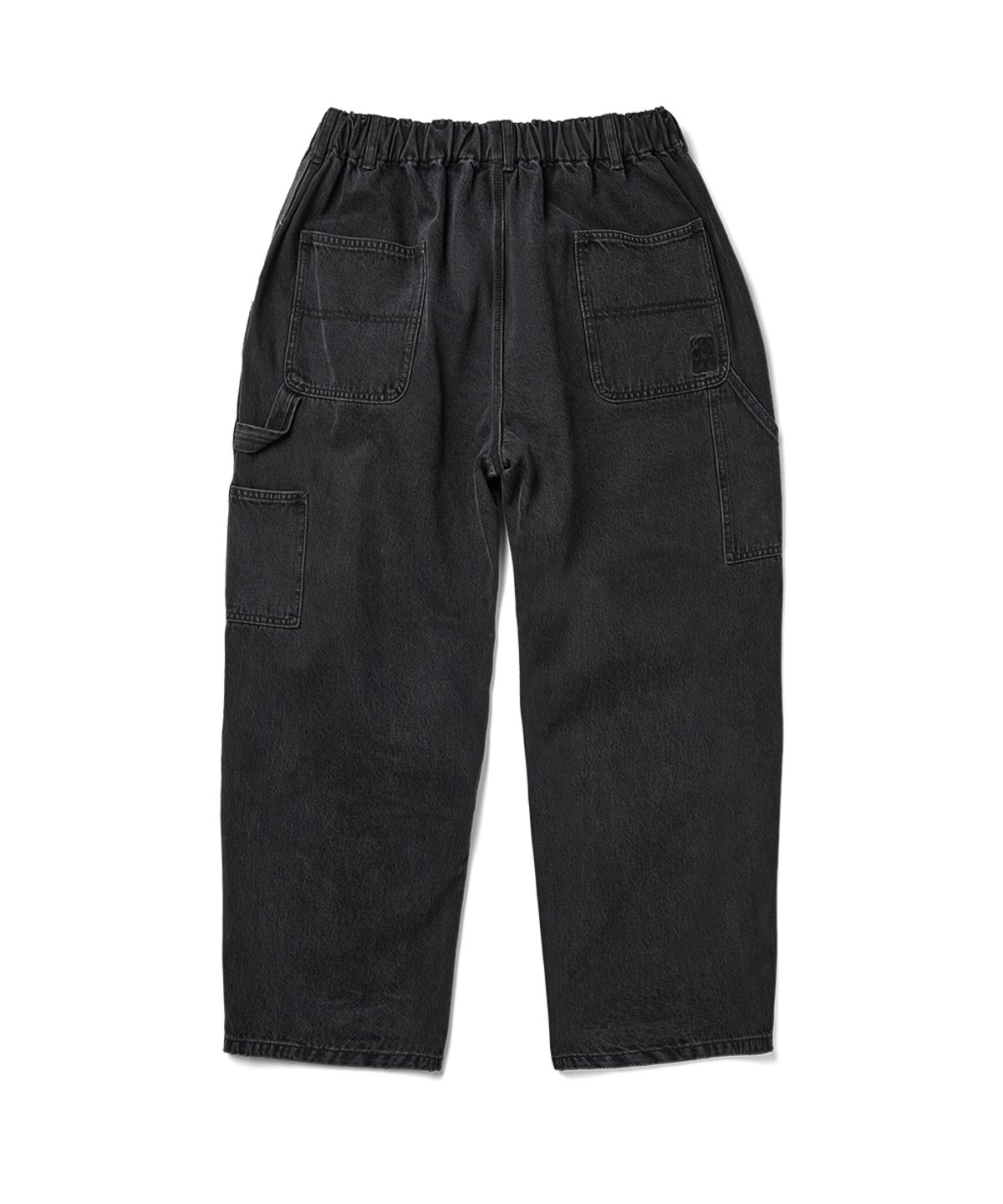 예스아이씨(YESEYESEE) Comfy Denim Carpenter Pants Black