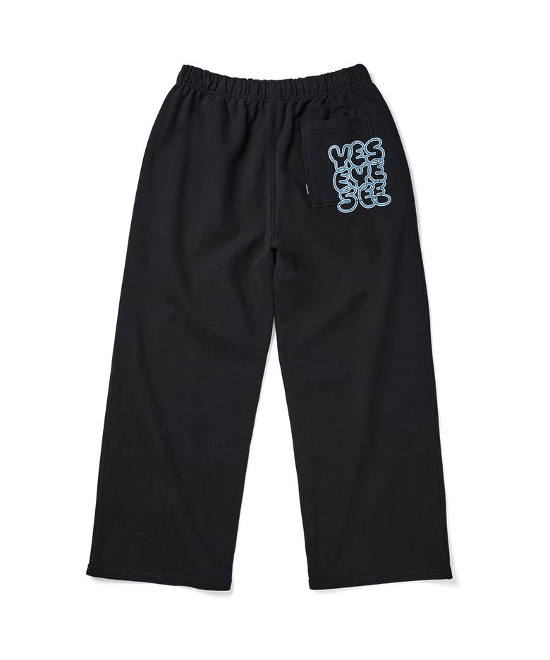 C-Logo Straight Sweatpants Black