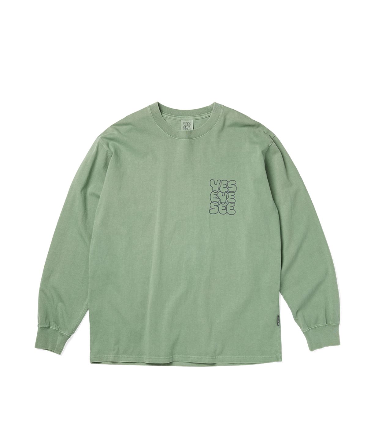 예스아이씨(YESEYESEE) Pigment C-Logo L/S Green