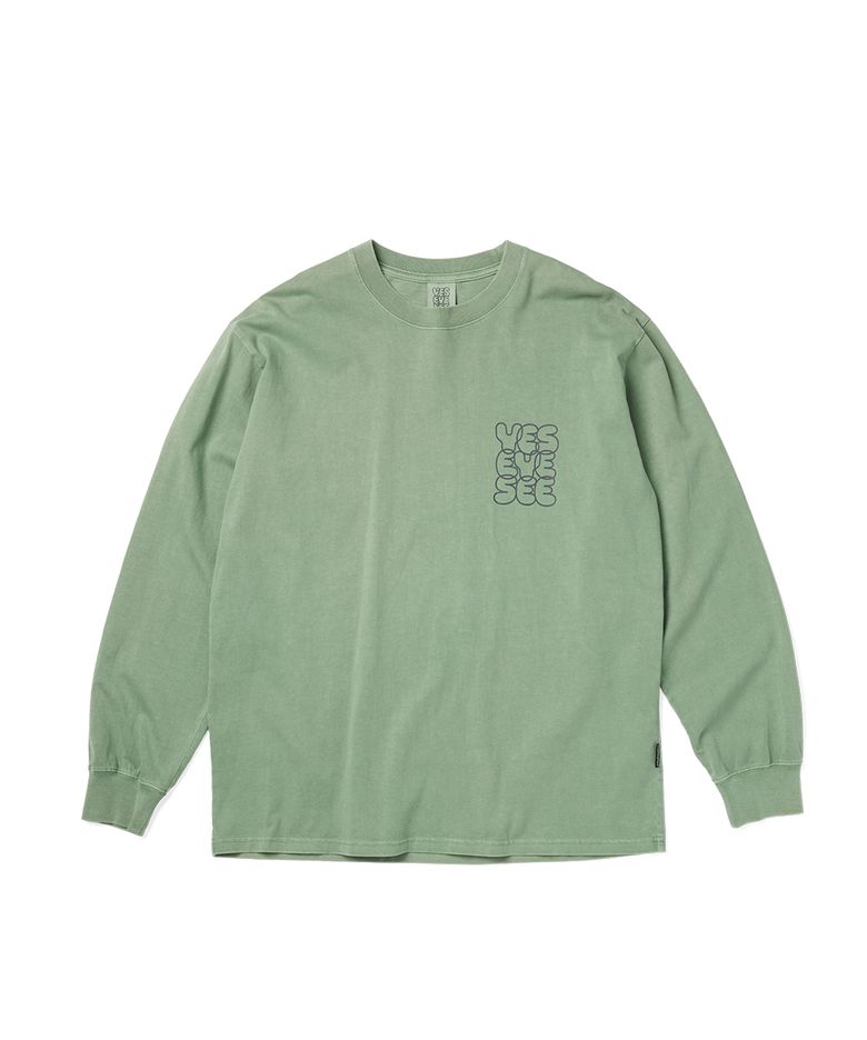 Pigment C-Logo L/S Green