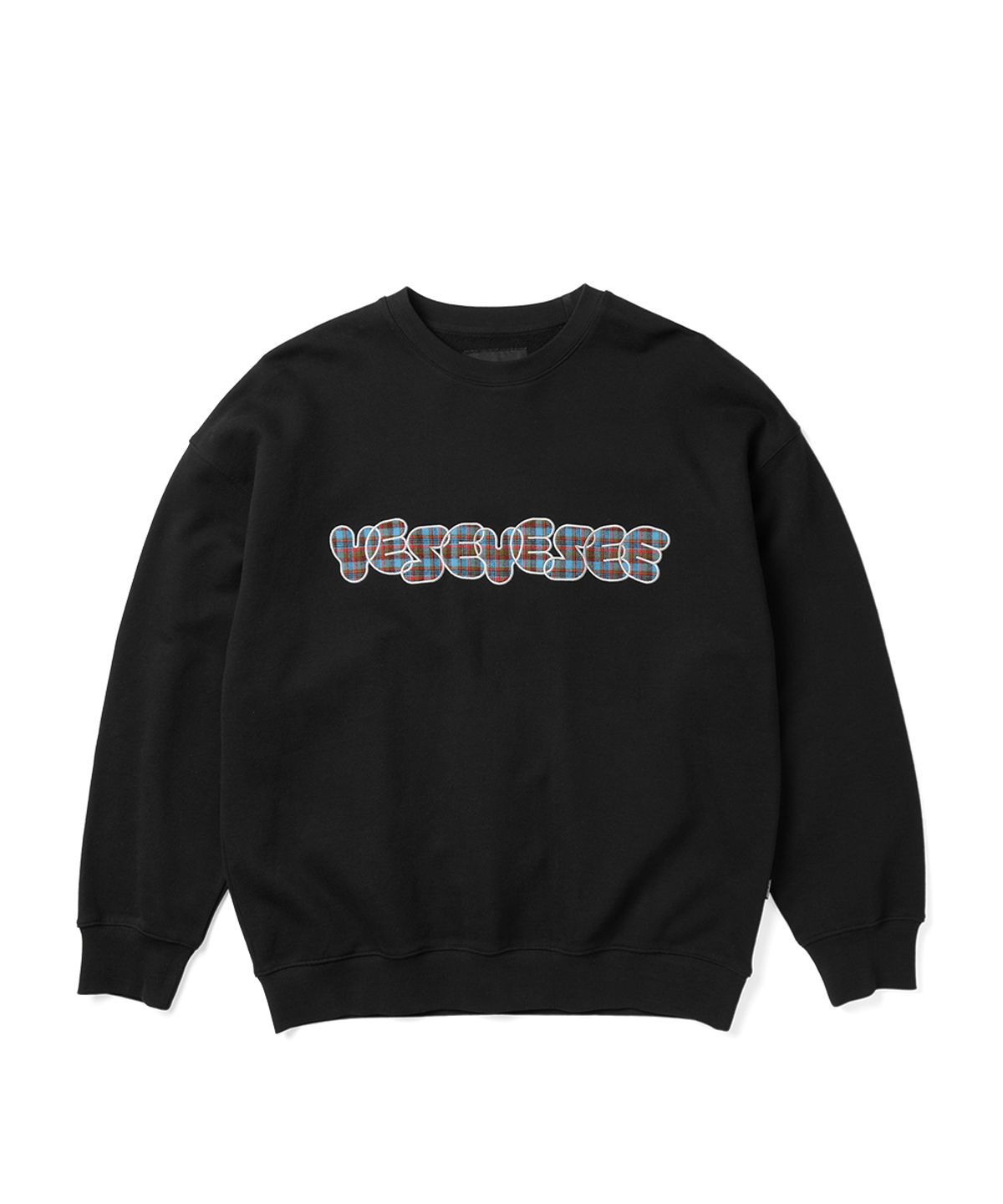 예스아이씨(YESEYESEE) Y.E.S Checkered Logo Sweatshirt Black