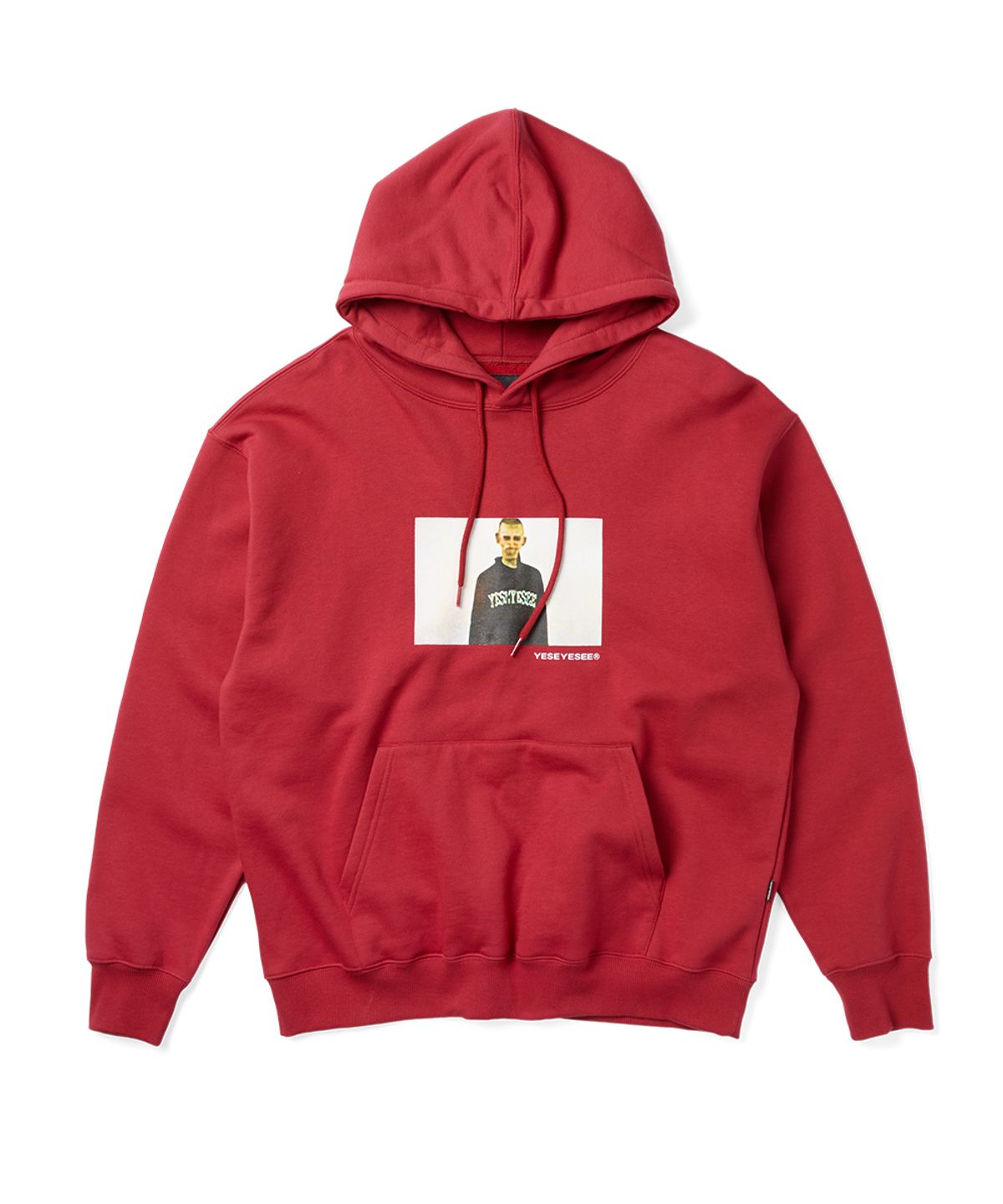 예스아이씨(YESEYESEE) Y.E.S Arch Boy Hoodie Red