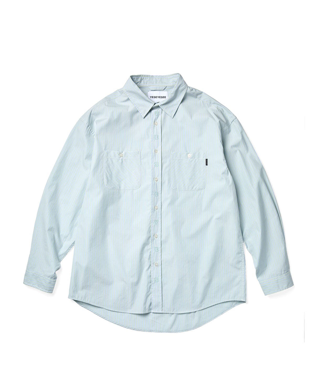 예스아이씨(YESEYESEE) Plop Stripe Shirt Mint