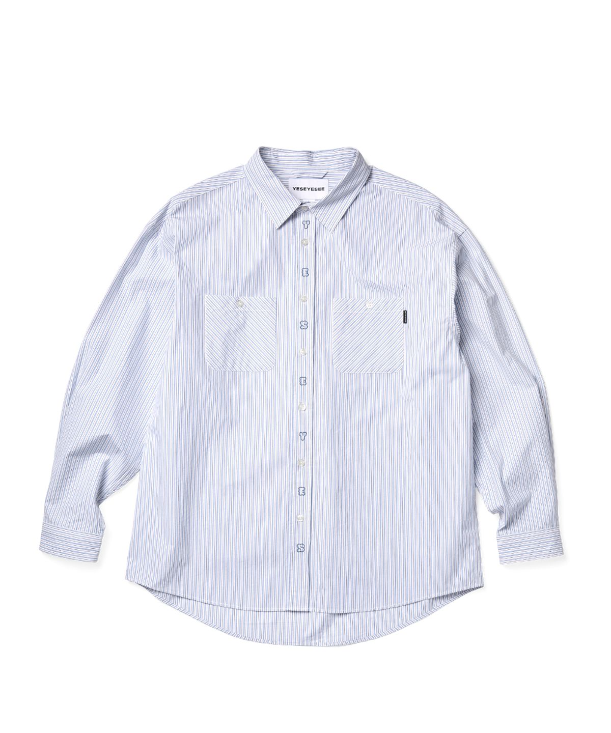 예스아이씨(YESEYESEE) Plop Stripe Shirt White