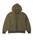Y.E.S Stripe Single Zip-up Hoodie Khaki