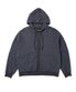Y.E.S Stripe Single Zip-up Hoodie Charcoal