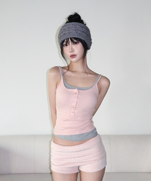 레이어드 헨리넥 브라탑 캡나시_4colors