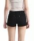 RIVET COTTON DENIM SHORTS BLACK