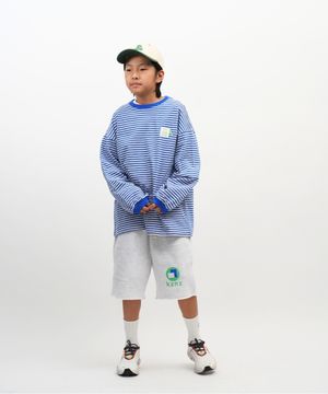 FLAG 오버사이즈 스트라이프 주니어 긴팔티