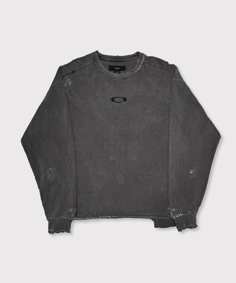 Inactive Crew Sweat With Repaired - AGED BLACK