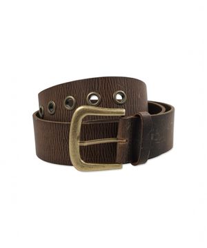 WESTERN BOLD LEATHER BELT BROWN