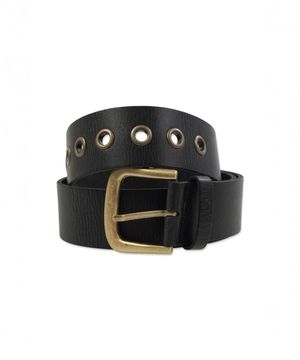 WESTERN BOLD LEATHER BELT BLACK