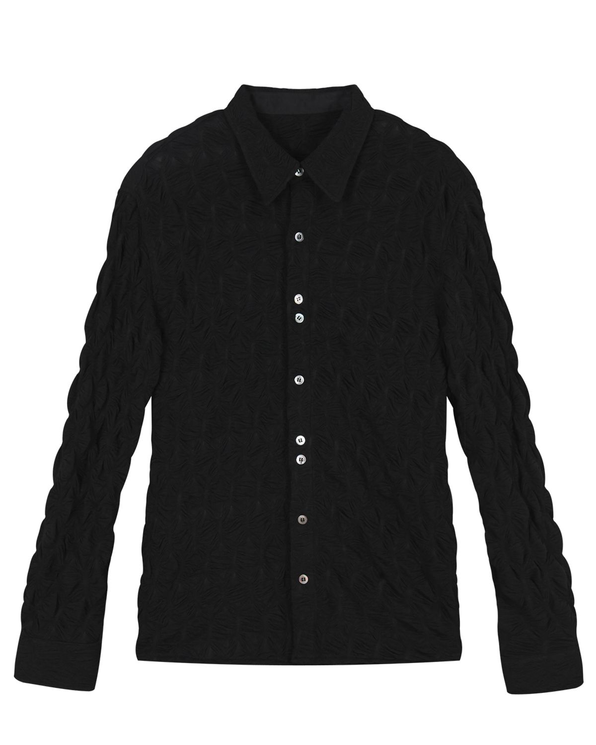헤오진(HEOJIN) THE RIPPLE SHEER SHIRT