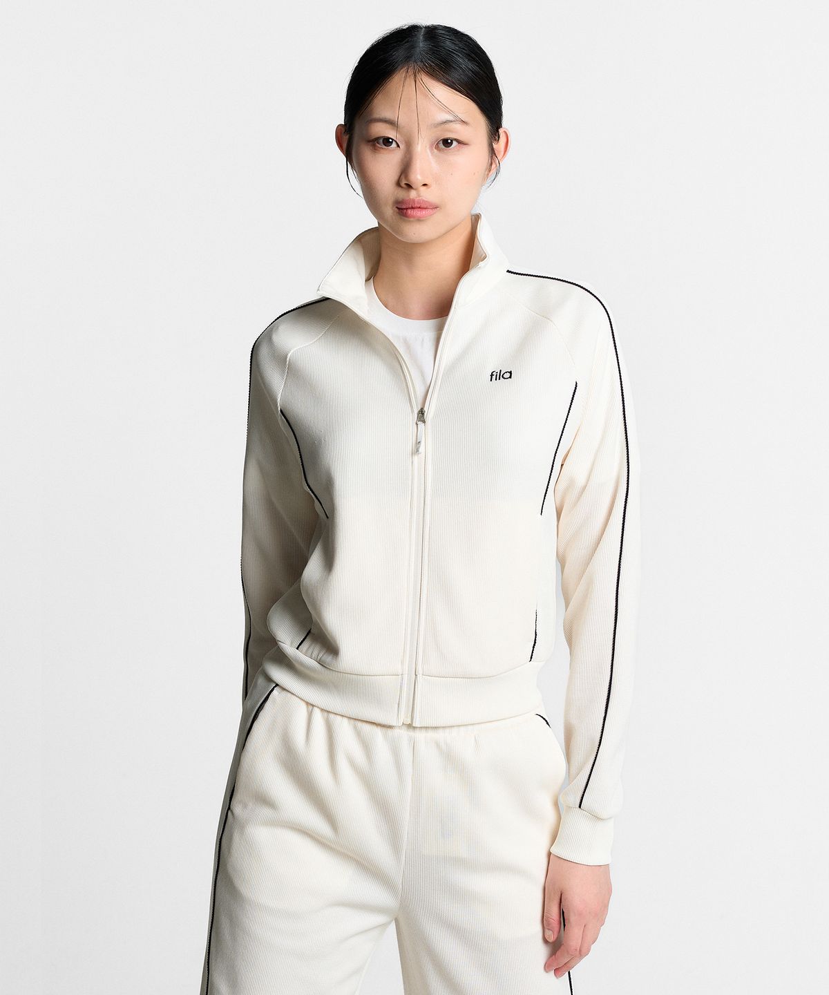 휠라(FILA) 여성 와플 트레이닝 스탠넥 집업(FS262FT02F003175)
