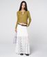 Sheer Lace Long Skirt White