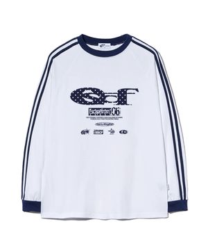 도트 ESCF 로고 콜라주 프린트 트랙 롱슬리브 [2color]