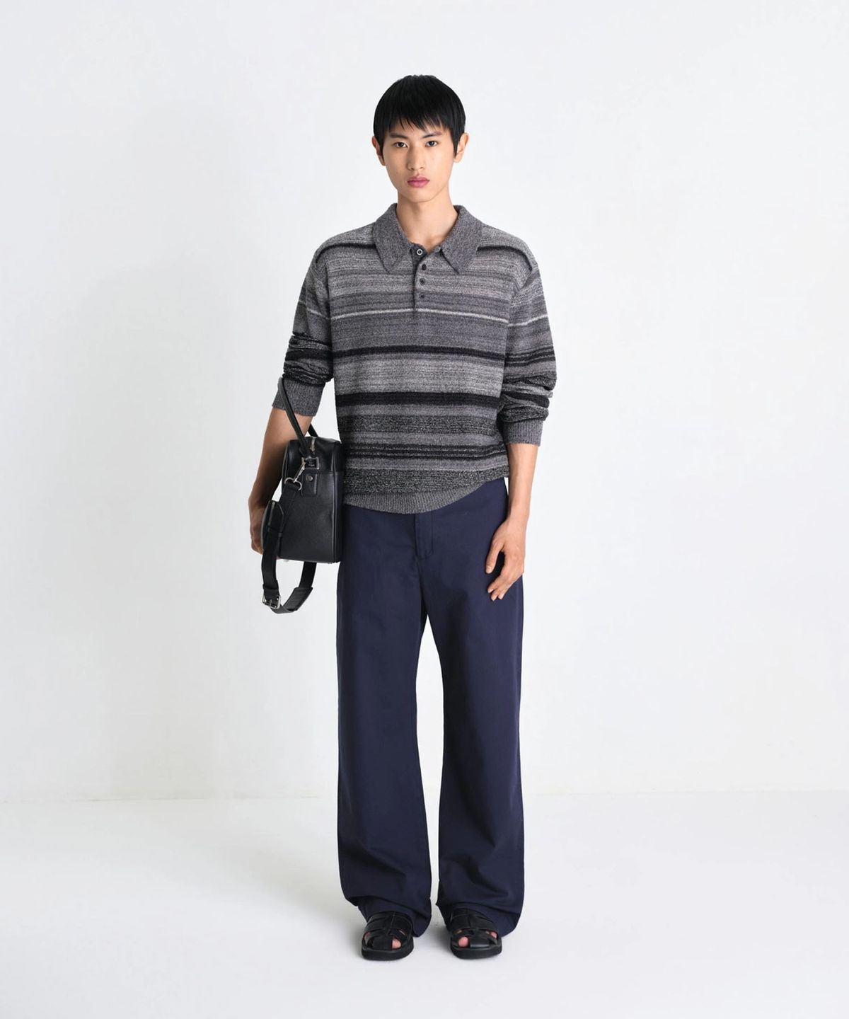 라벨아카이브(LABELARCHIVE) Marvin twill cotton chino pants blue
