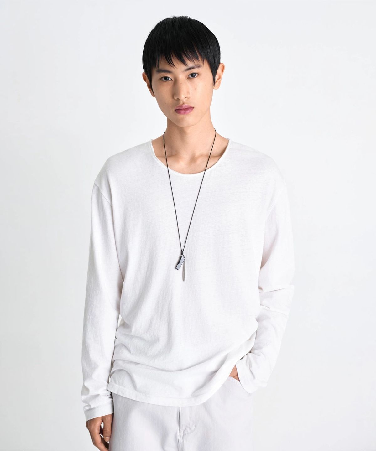 라벨아카이브(LABELARCHIVE) Kyo wash-aged t shirt white