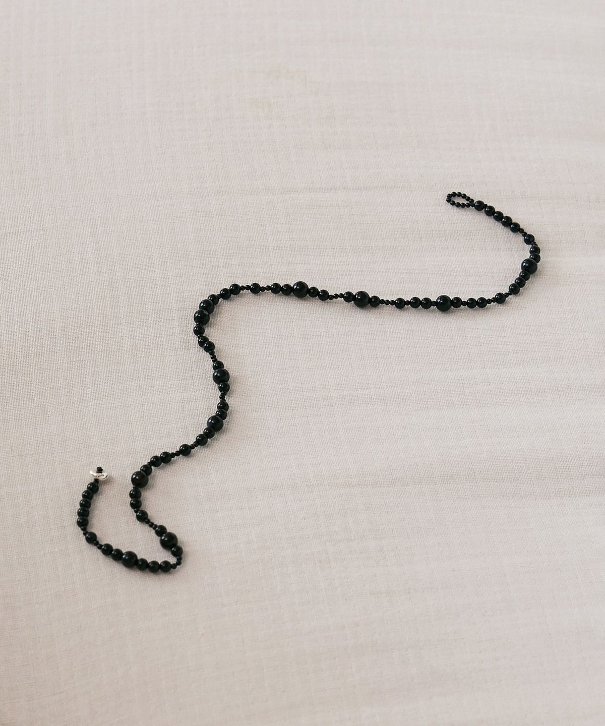 코도(KODO) Mixed Bead Collar Necklace(Black)
