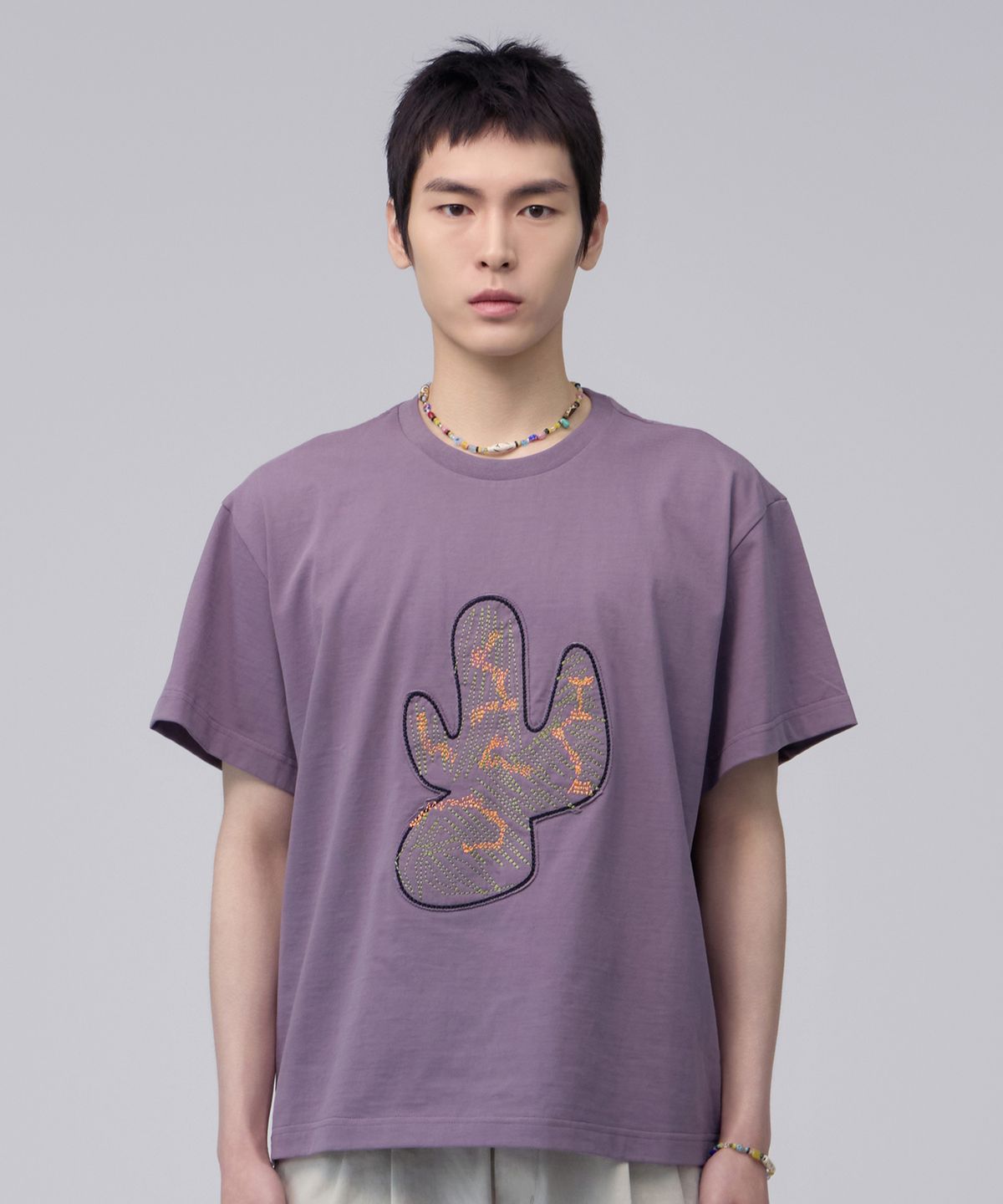 홍우성(HONGWOOSUNG) Field Sketch Cactus Tee_Purple