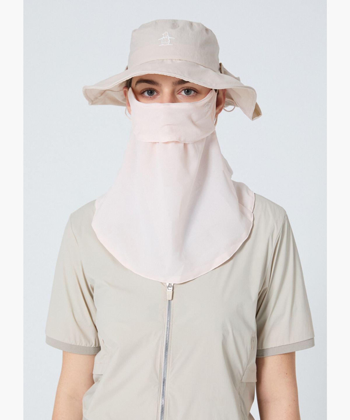 먼싱웨어(MUNSINGWEAR) 여성 넥커버 마스크 라이트핑크 MR222LCM41